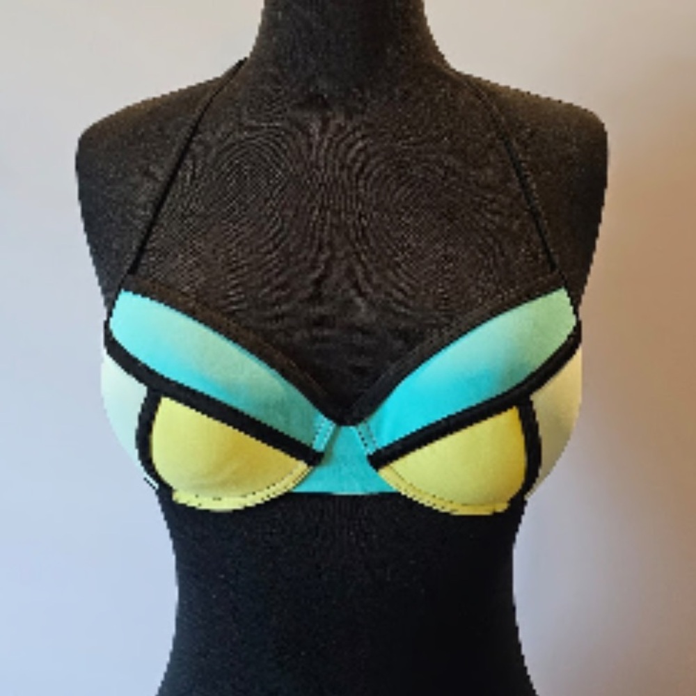 Xhilaration | Colorblock halter neck Bikini Top